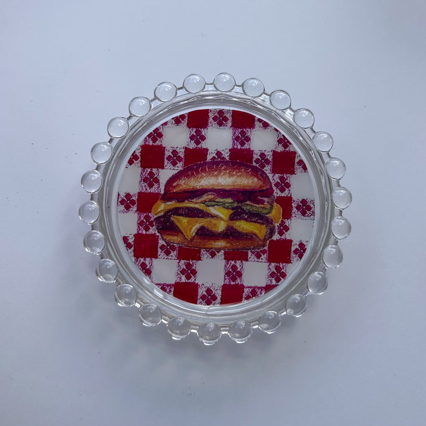 Summer Cheeseburger Trinket Dish