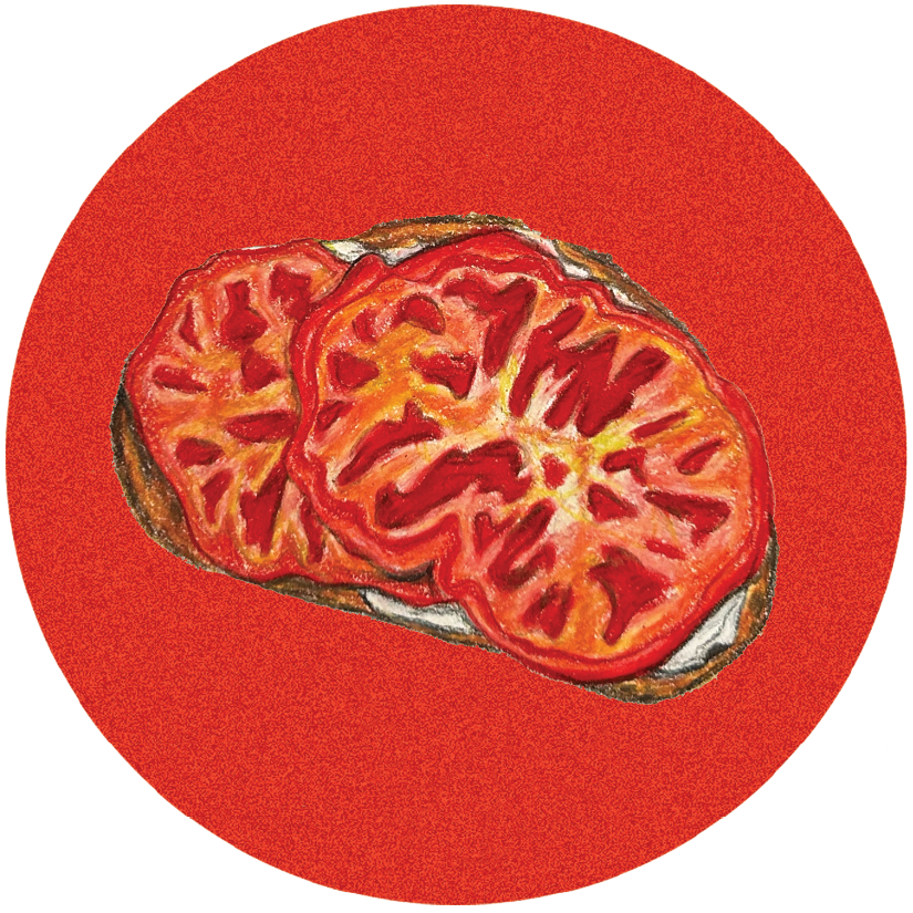Tomato Toast Dish
