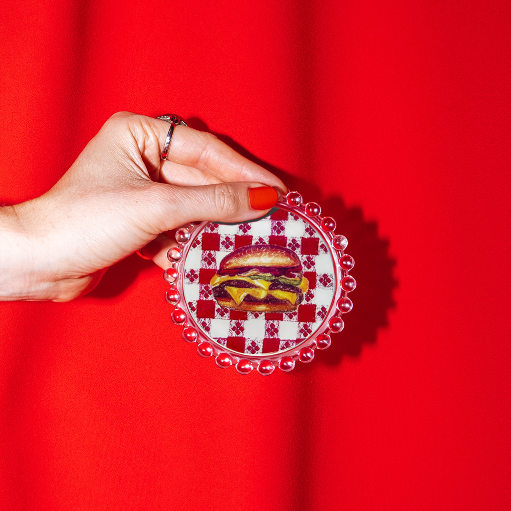 Summer Cheeseburger Trinket Dish