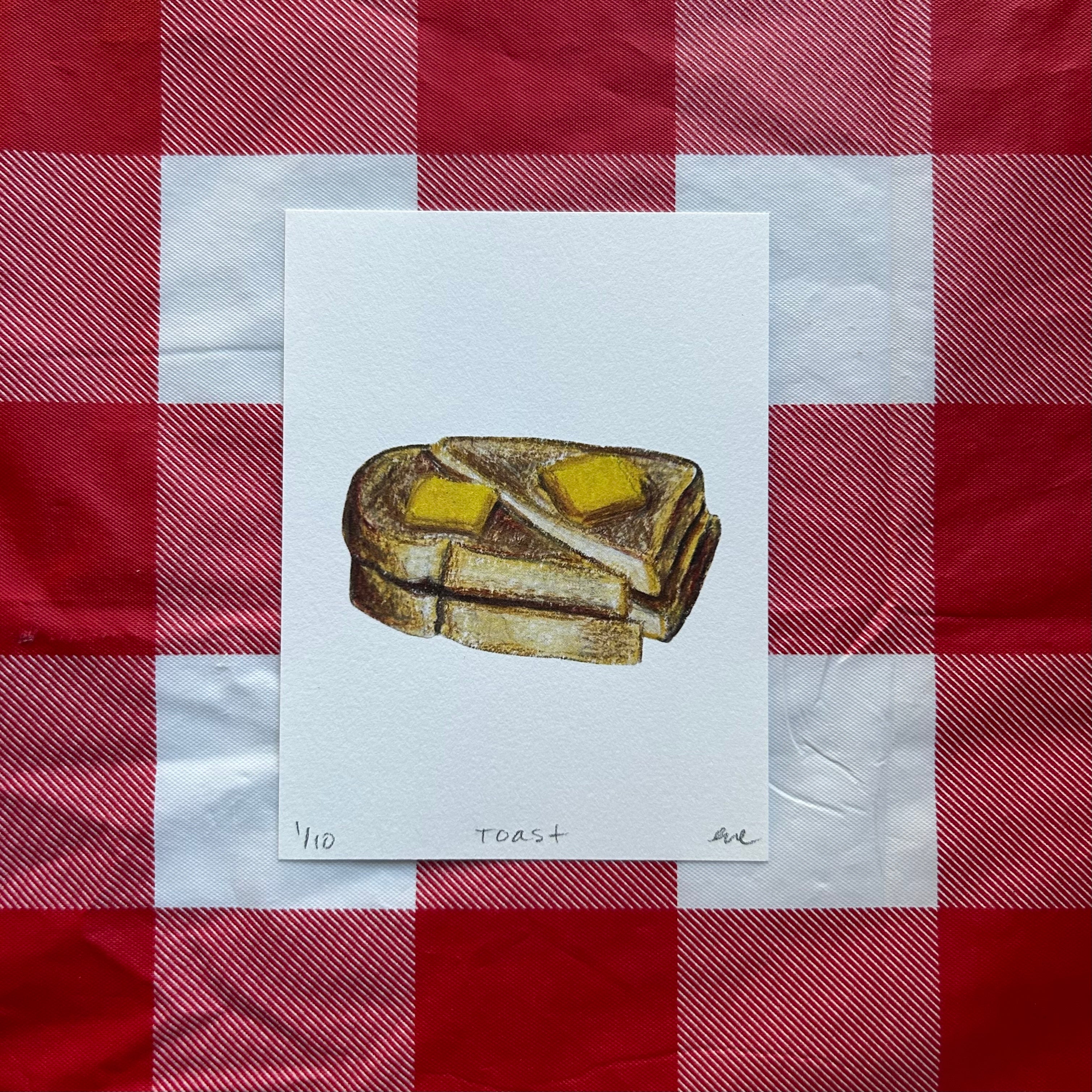 Buttered Toast Print – Wear Your Snacks