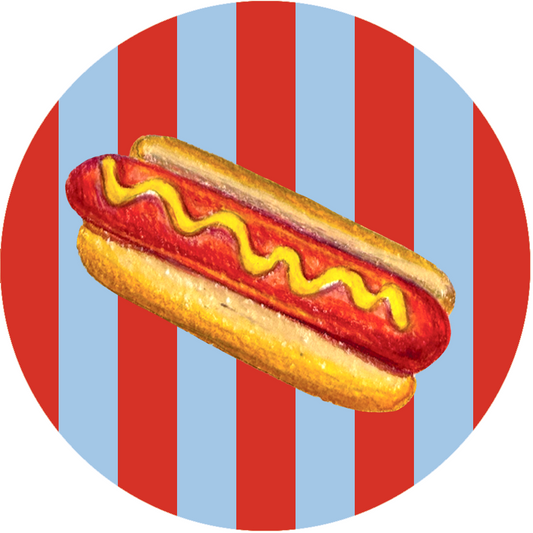 Striped Hot Dog Trinket Dish
