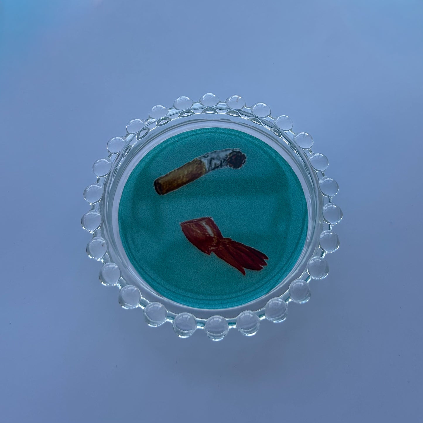 Shrimp Tail & Cigarette Trinket Dish
