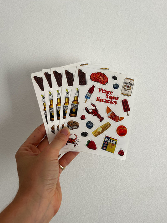 Summer Snack Stickers