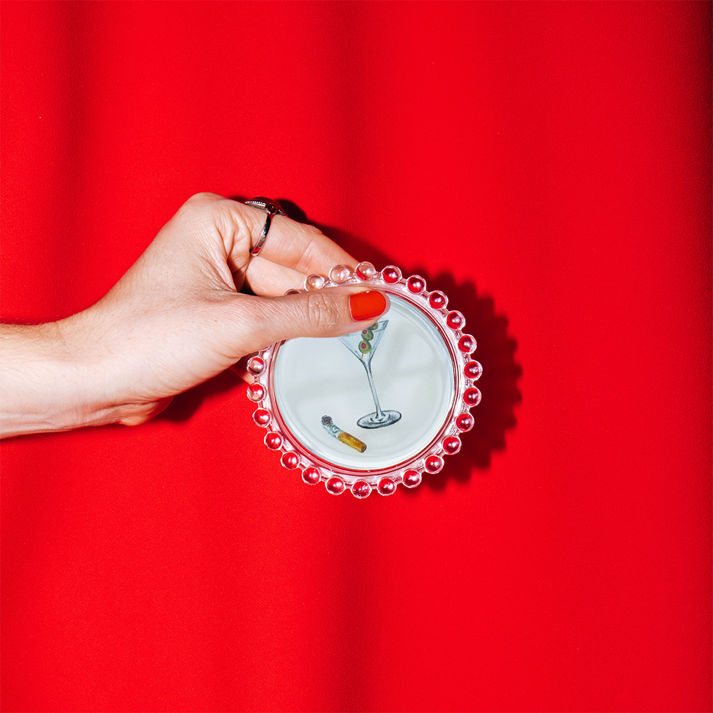 Martini & Cigarette Trinket Dish