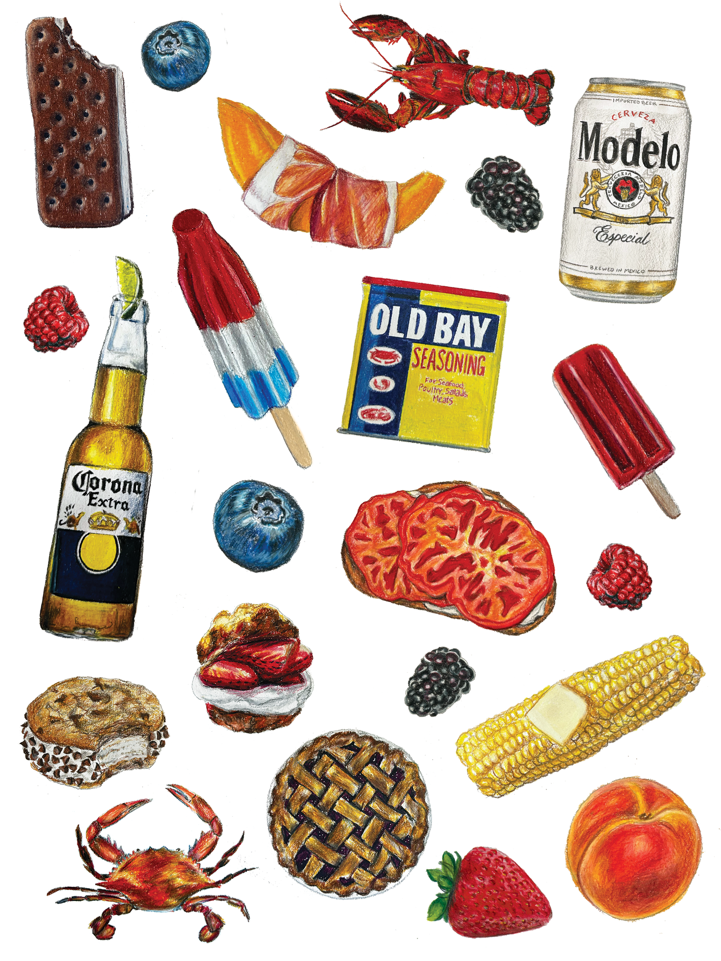 Summer Snacks Print