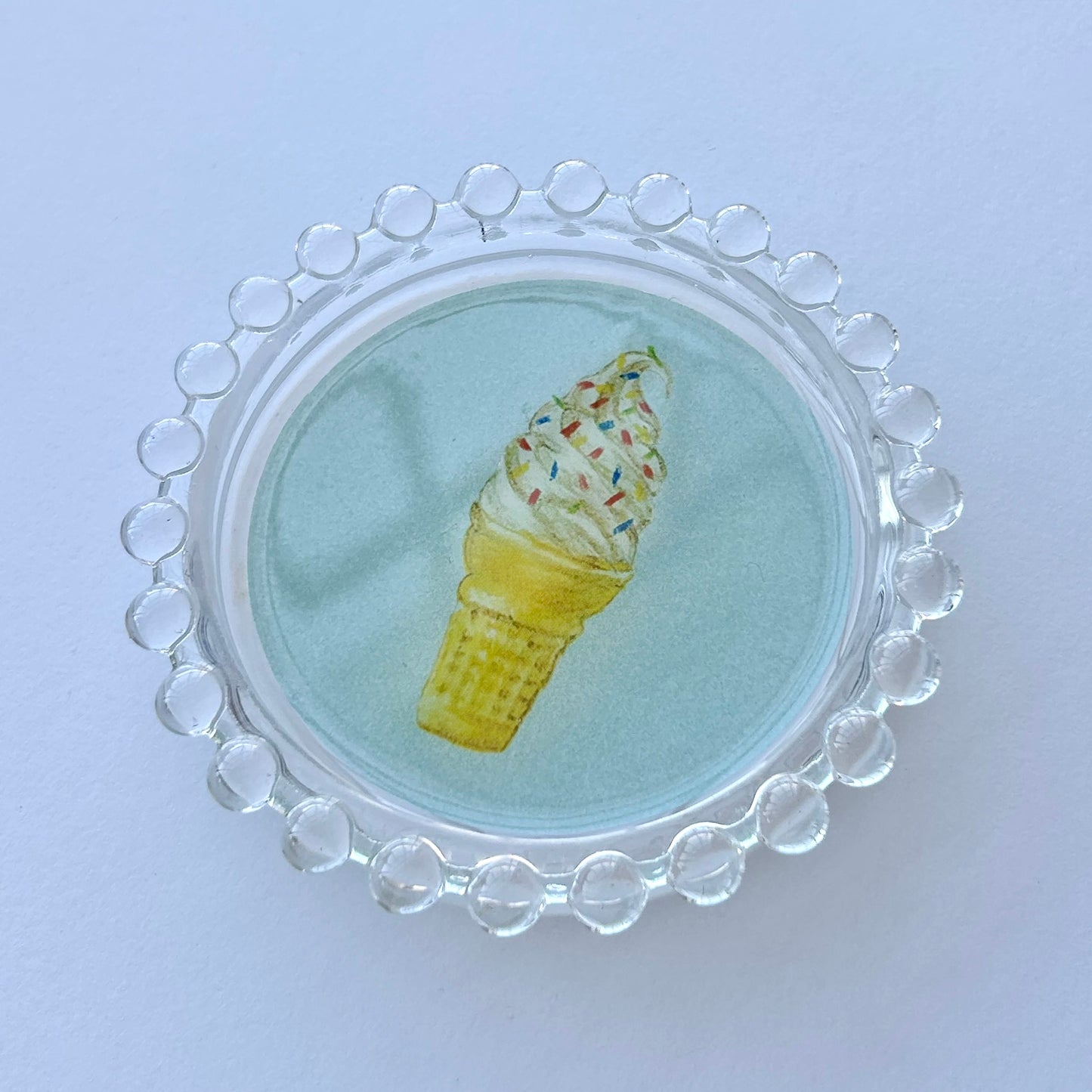 Soft Serve with Sprinkles Trinket Dish