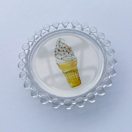 Soft Serve with Sprinkles Trinket Dish