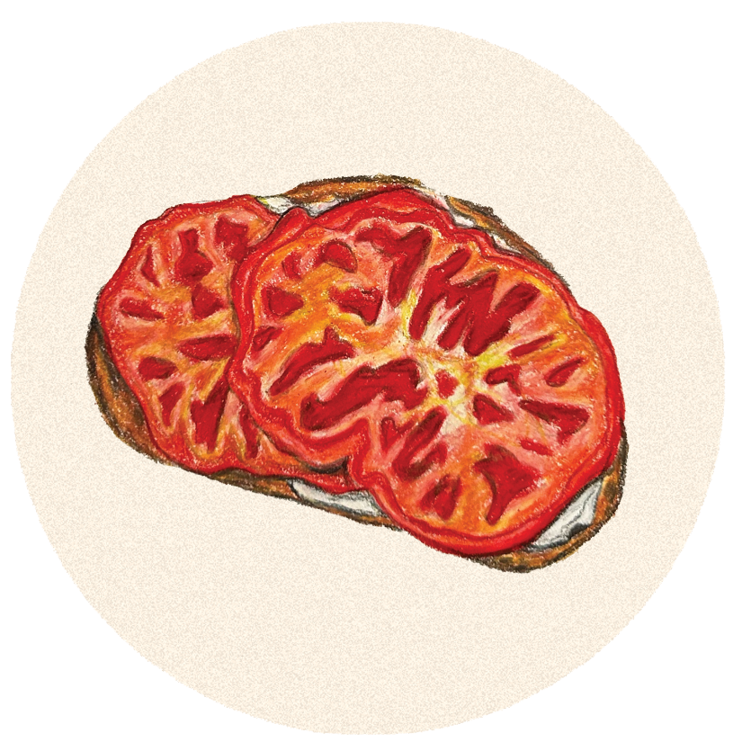 Tomato Toast Dish