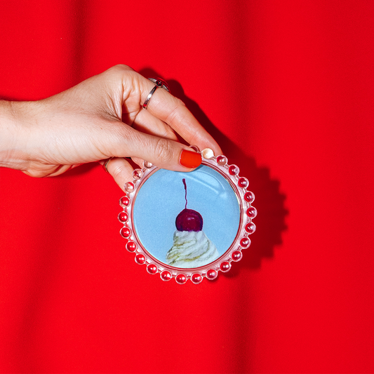 Whipped Cream & Cherry Trinket Dish